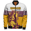Brisbane Broncos Custom Bomber Jacket - Brisbane Broncos Supporter Bomber Jacket