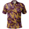 Brisbane Broncos Custom Polo Shirt - Tropical Patterns Brisbane Broncos Polo Shirt