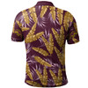 Brisbane Broncos Custom Polo Shirt - Tropical Patterns Brisbane Broncos Polo Shirt