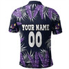 Melbourne Storm Custom Polo Shirt - Tropical Patterns Melbourne Storm Polo Shirt