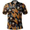 Wests Tigers Custom Polo Shirt - Tropical Patterns Wests Tigers Polo Shirt