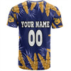 Parramatta Eels Custom T-Shirt - Tropical Patterns Parramatta Eels T-Shirt