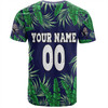 New Zealand Warriors Custom T-Shirt - Tropical Patterns Warriors T-Shirt