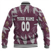 Cane Toads Custom Baseball Jacket - Tropical Patterns QLD Baseball Jacket