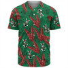 South Sydney Rabbitohs Baseball Shirt - Tropical Patterns Bunnies Baseball Shirt