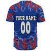 Newcastle Knights Custom Baseball Shirt - Tropical Patterns Knights Baseball Shirt