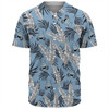 Cronulla-Sutherland Sharks Baseball Shirt - Tropical Patterns Sharkies Baseball Shirt