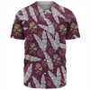 Cane Toads Custom Baseball Shirt - Tropical Patterns QLD Baseball Shirt