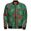 South Sydney Rabbitohs Bomber Jacket - Tropical Patterns Bunnies Bomber Jacket