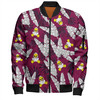 Manly Warringah Sea Eagles Bomber Jacket - Tropical Patterns Eagles Bomber Jacket