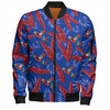 Newcastle Knights Custom Bomber Jacket - Tropical Patterns Knights Bomber Jacket