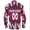 Manly Warringah Sea Eagles Long Sleeve Shirt - Tropical Patterns Eagles Long Sleeve Shirt