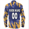 Parramatta Eels Custom Long Sleeve Shirt - Tropical Patterns Parramatta Eels Long Sleeve Shirt