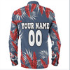 Sydney Roosters Custom Long Sleeve Shirt - Tropical Patterns Sydney Roosters Long Sleeve Shirt