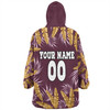 Brisbane Broncos Custom Snug Hoodie - Tropical Patterns Brisbane Broncos Snug Hoodie