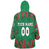 South Sydney Rabbitohs Snug Hoodie - Tropical Patterns Bunnies Snug Hoodie