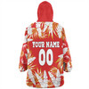 Redcliffe Dolphins Custom Snug Hoodie - Tropical Patterns Redcliffe Dolphins Snug Hoodie