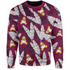 Manly Warringah Sea Eagles Sweatshirt - Tropical Patterns Eagles Sweatshirt
