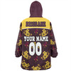 Brisbane Broncos Custom Snug Hoodie - Brisbane Broncos With Maori Patterns Snug Hoodie