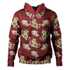 Redcliffe Dolphins Custom Hoodie - Redcliffe Dolphins With Maori Patterns Hoodie