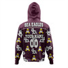 Manly Warringah Sea Eagles Hoodie - Manly Warringah Sea Eagles With Maori Patterns Hoodie