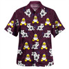 Manly Warringah Sea Eagles Hawaiian Shirt - Manly Warringah Sea Eagles With Maori Patterns Hawaiian Shirt