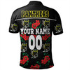 Penrith Panthers Custom Polo Shirt - Penrith Panthers With Maori Patterns Polo Shirt