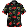 Penrith Panthers Custom Hawaiian Shirt - Penrith Panthers With Maori Patterns Hawaiian Shirt