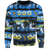 Gold Coast Titans Sport Sweatshirt - Tropical Hibiscus and Coconut Trees