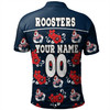 Sydney Roosters Polo Shirt - With Maori Pattern