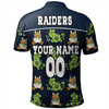Canberra Raiders Polo Shirt - With Maori Pattern