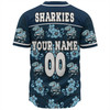 Cronulla-Sutherland Sharks Baseball Shirt - Sharkies With Maori Patterns Baseball Shirt