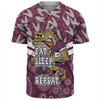 Cane Toads Sport Baseball Shirt - Tropical Patterns And Dot Painting Eat Sleep Rugby Repeat