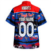 Newcastle Knights Sport Hawaiian Shirt - Eat Sleep Repeat With Tropical Patterns