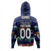 New Zealand Warriors Sport Hoodie - Eat Sleep Repeat With Tropical Patterns