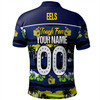 Parramatta Eels Sport Polo Shirt - Eat Sleep Repeat With Tropical Patterns