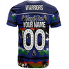 New Zealand Warriors Sport T-Shirt - Eat Sleep Repeat With Tropical Patterns