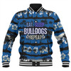 Canterbury-Bankstown Bulldogs Baseball Jacket - Eat Sleep Repeat With Tropical Patterns