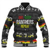 Penrith Panthers Baseball Jacket - Eat Sleep Repeat With Tropical Patterns