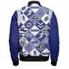 Canterbury-Bankstown Bulldogs Bomber Jacket - Argyle Patterns Style Tough Fan Rugby For Life