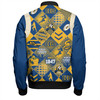 Parramatta Eels Sport Bomber Jacket - Argyle Patterns Style Tough Fan Rugby For Life