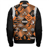 Wests Tigers Bomber Jacket - Argyle Patterns Style Tough Fan Rugby For Life