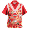 Redcliffe Dolphins Hawaiian Shirt - Argyle Patterns Style Tough Fan Rugby For Life
