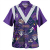 Melbourne Storm Hawaiian Shirt - Argyle Patterns Style Tough Fan Rugby For Life