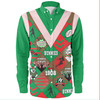 South Sydney Rabbitohs Long Sleeve Shirt - Argyle Patterns Style Tough Fan Rugby For Life