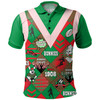 South Sydney Rabbitohs Polo Shirt - Argyle Patterns Style Tough Fan Rugby For Life