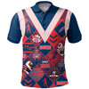 Sydney Roosters Polo Shirt - Argyle Patterns Style Tough Fan Rugby For Life
