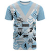 Cronulla-Sutherland Sharks T-Shirt - Argyle Patterns Style Tough Fan Rugby For Life