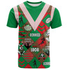 South Sydney Rabbitohs T-Shirt - Argyle Patterns Style Tough Fan Rugby For Life