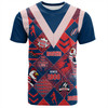 Sydney Roosters T-Shirt - Argyle Patterns Style Tough Fan Rugby For Life